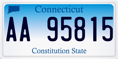 CT license plate AA95815