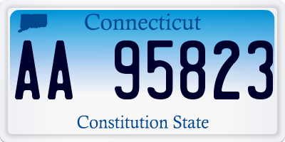 CT license plate AA95823