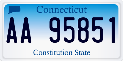 CT license plate AA95851