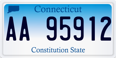 CT license plate AA95912