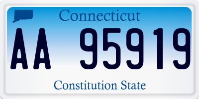 CT license plate AA95919