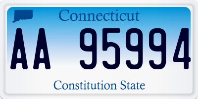 CT license plate AA95994