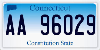CT license plate AA96029