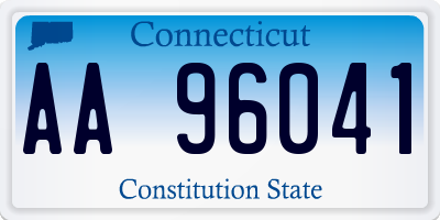 CT license plate AA96041