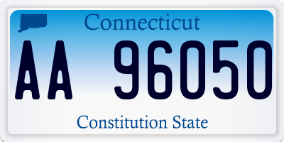 CT license plate AA96050