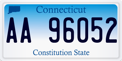 CT license plate AA96052