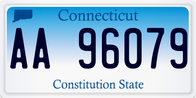 CT license plate AA96079