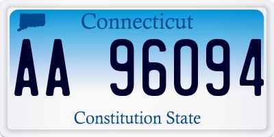 CT license plate AA96094