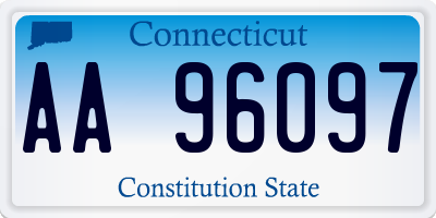 CT license plate AA96097