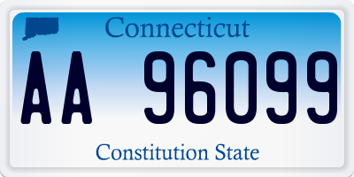 CT license plate AA96099