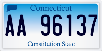 CT license plate AA96137