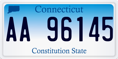 CT license plate AA96145
