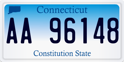 CT license plate AA96148