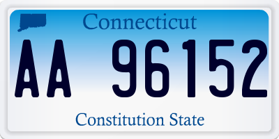 CT license plate AA96152