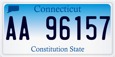 CT license plate AA96157