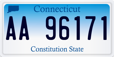 CT license plate AA96171