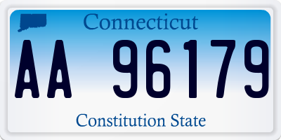 CT license plate AA96179