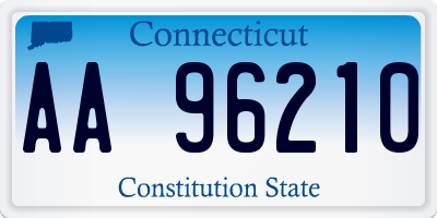 CT license plate AA96210