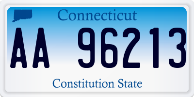 CT license plate AA96213