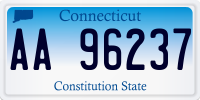 CT license plate AA96237