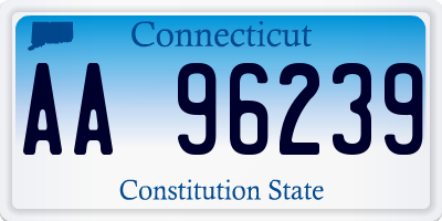 CT license plate AA96239