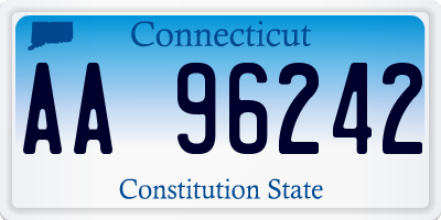 CT license plate AA96242