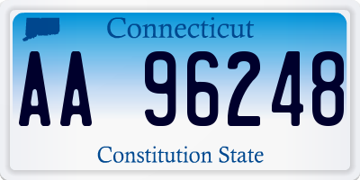 CT license plate AA96248
