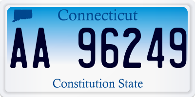 CT license plate AA96249