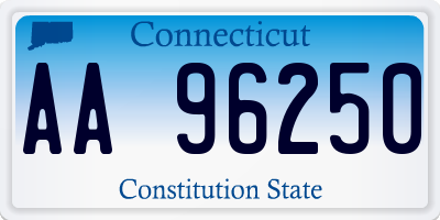 CT license plate AA96250