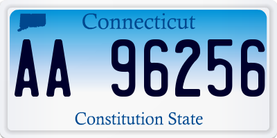 CT license plate AA96256