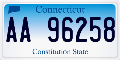 CT license plate AA96258