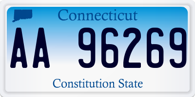 CT license plate AA96269