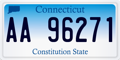 CT license plate AA96271