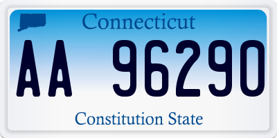 CT license plate AA96290