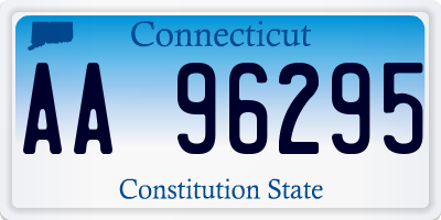 CT license plate AA96295