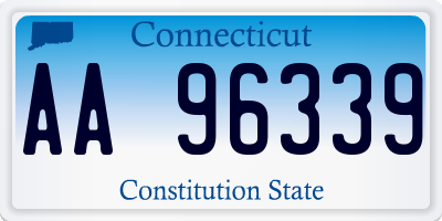 CT license plate AA96339