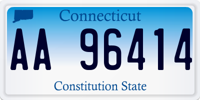 CT license plate AA96414
