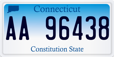 CT license plate AA96438