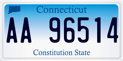 CT license plate AA96514