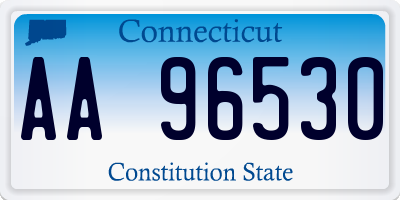 CT license plate AA96530