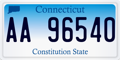 CT license plate AA96540