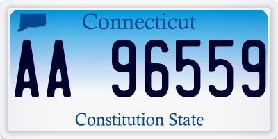 CT license plate AA96559