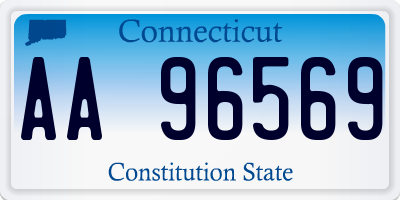 CT license plate AA96569