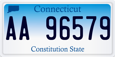 CT license plate AA96579