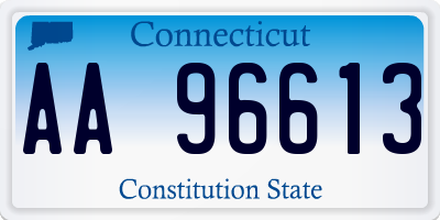 CT license plate AA96613