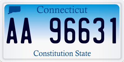 CT license plate AA96631