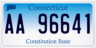CT license plate AA96641