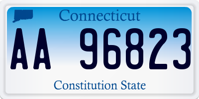 CT license plate AA96823