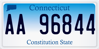 CT license plate AA96844