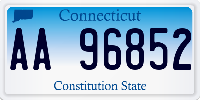 CT license plate AA96852